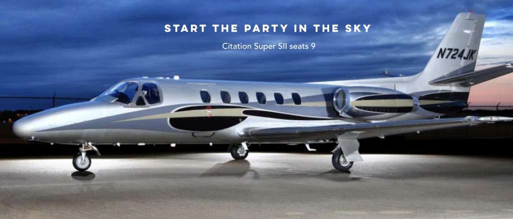 One of two Citation SII light jets available for charter with operator Freedom Jets, based in the Austin-San Antonio Texas area.