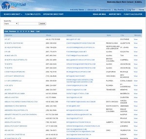 Air Charter Operator Directory