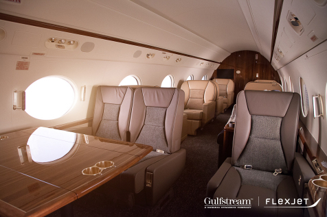 Flexjet Gulfstream G450 Cabin