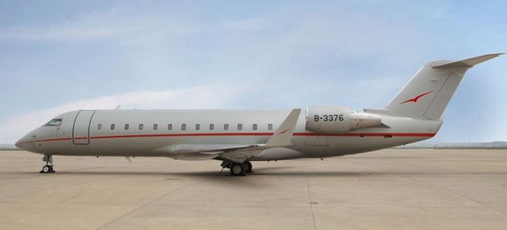 VistaJet's Challenger 850 based in China