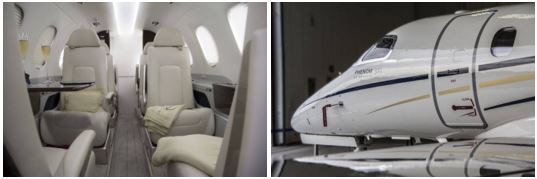 GrandView Aviation's new 2015 Embraer Phenom 300 for charter