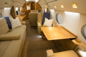PHOTO, Gulfstream IV-SP cabin, new to charter and based at SDL Scottsdale AZ with operator Prime Jet