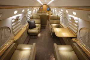 PHOTO 16-passenger Gulfstream V cabin, new to charter with operator Prime Jet.