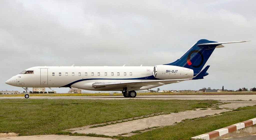 Charter Global 6000 newly operated by OJets based Signapore.