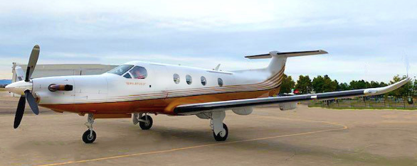 Photo - Pilatus PC-12 charter turboprop now available.